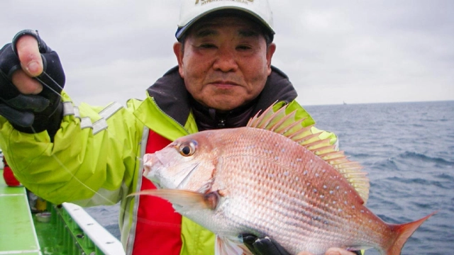 沖釣りギャラリー 永井裕策　落ちのマダイ