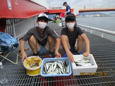 尼崎市立魚つり公園の2021年8月22日(日)1枚目の写真