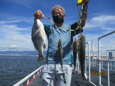 尼崎市立魚つり公園の2024年7月8日(月)1枚目の写真